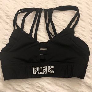 Victoria’s Secret Pink Ultimate Unlined Black Sports Bar